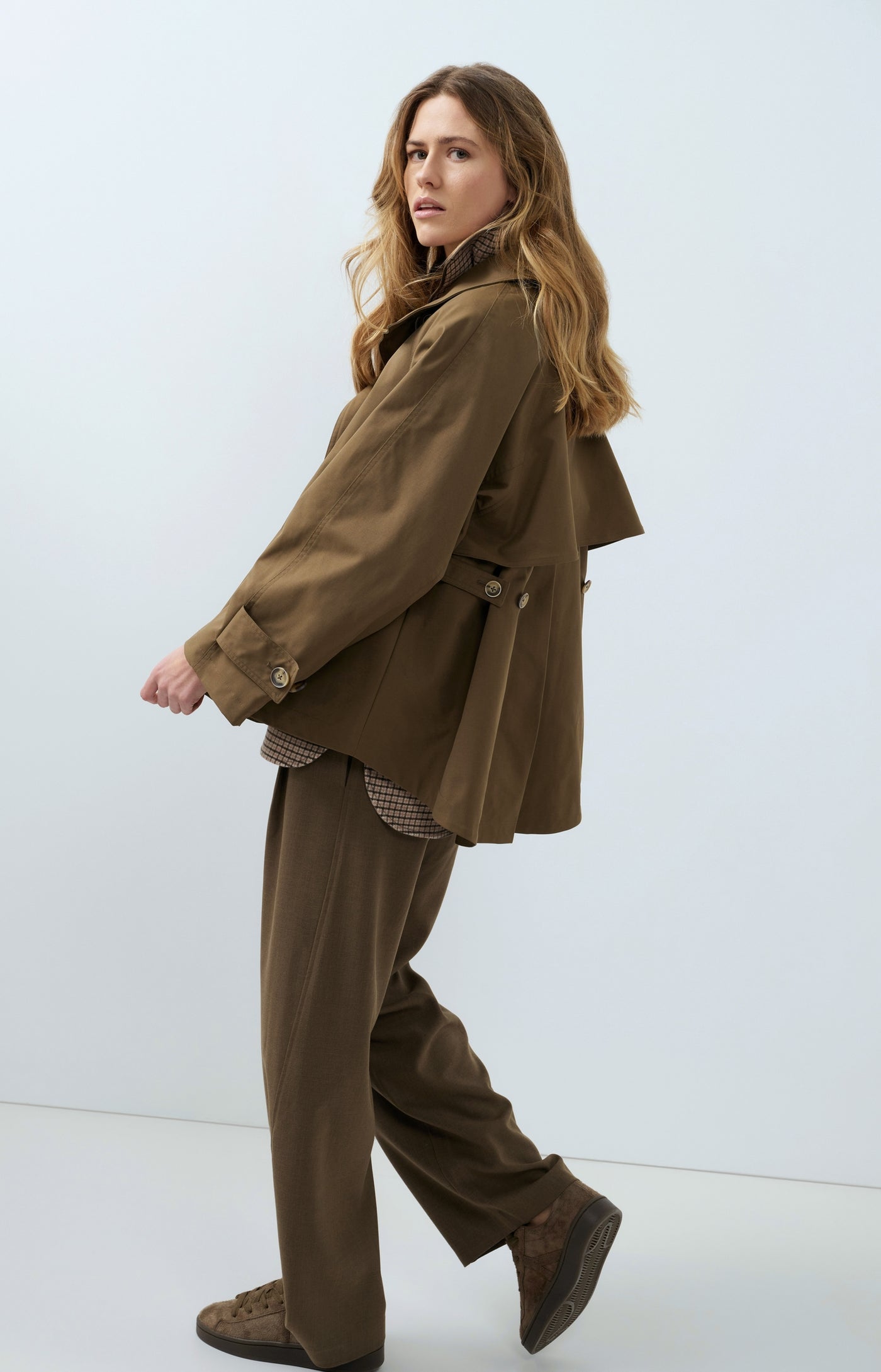 Loose Fit Straight Leg Trousers