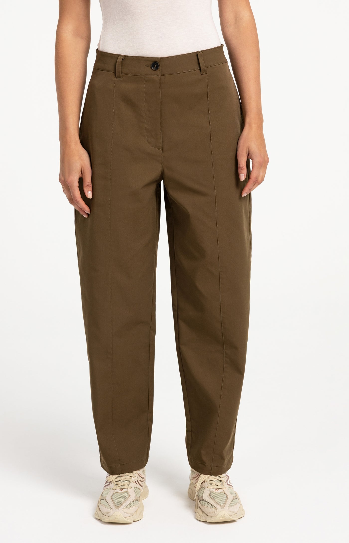 Loose Fit Straight Leg Trousers