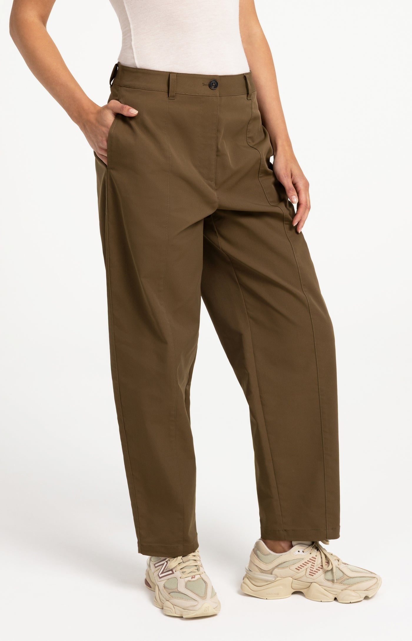 Loose Fit Straight Leg Trousers
