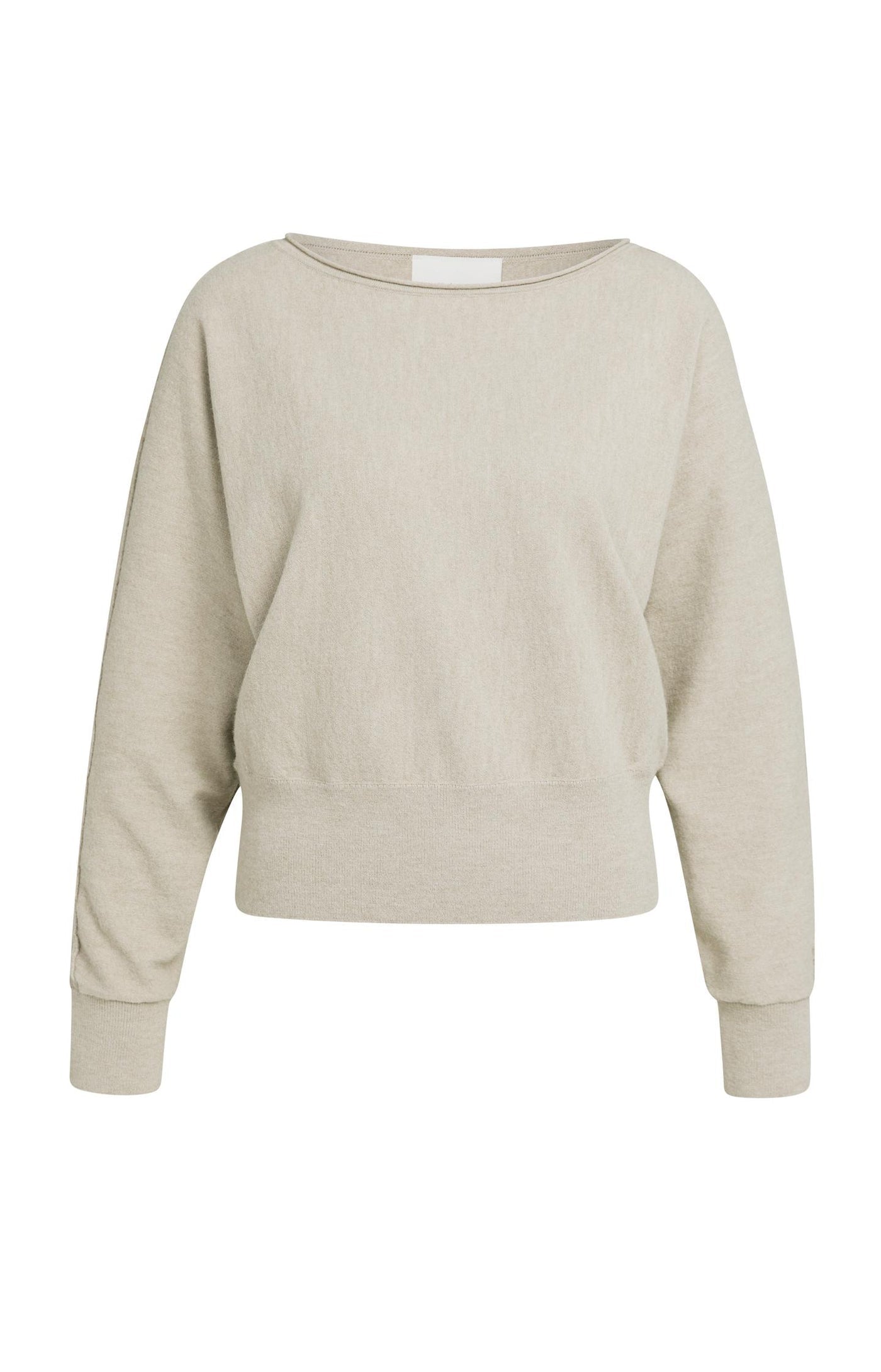 Boatneck Sweater with Seam Detail