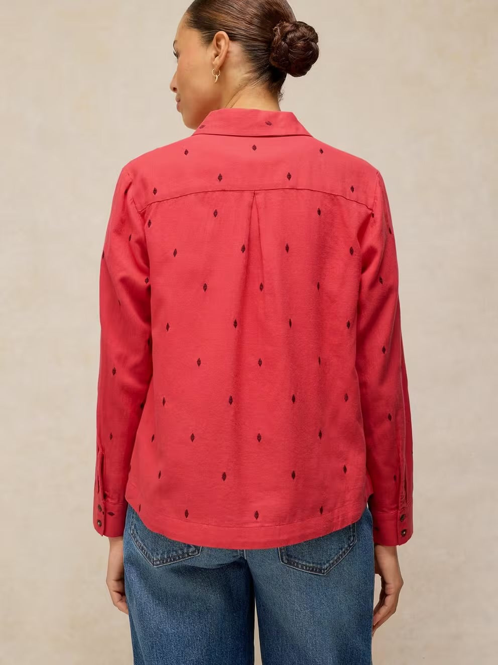 Libby Organic Cotton Shirt - Bright Pink