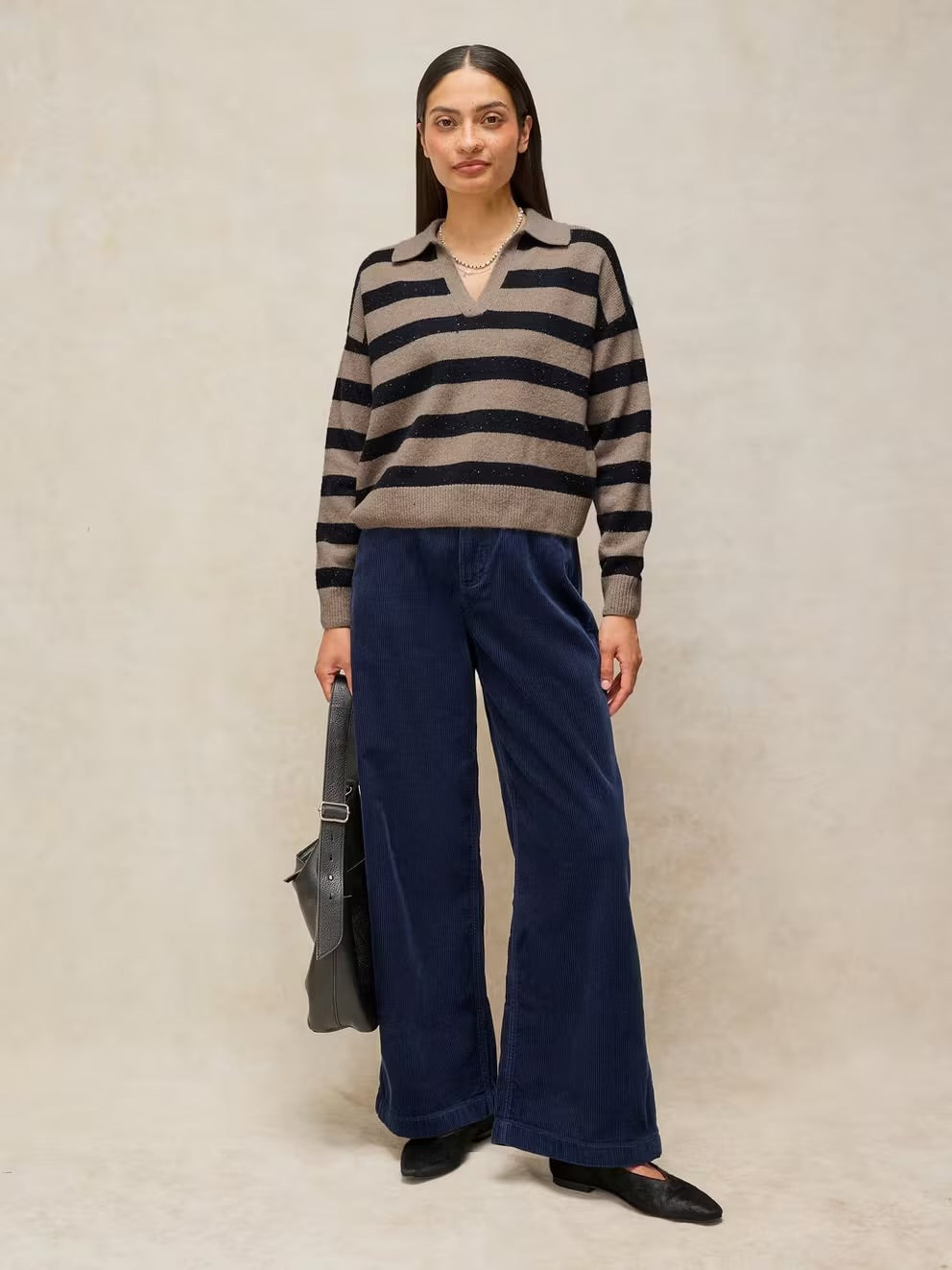 Izzy Striped Collar Jumper