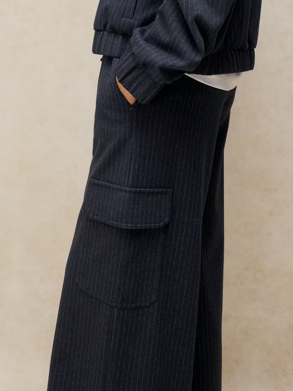 Teagan Stripe Wide Leg Trouser