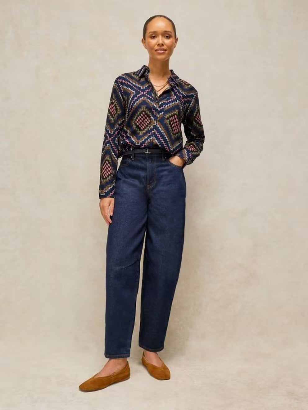 Libby Organic Cotton Printed Shirt