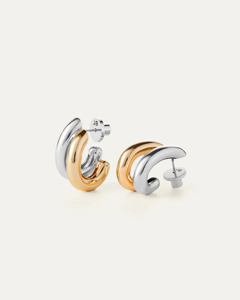 Florence Earrings - Two Tone