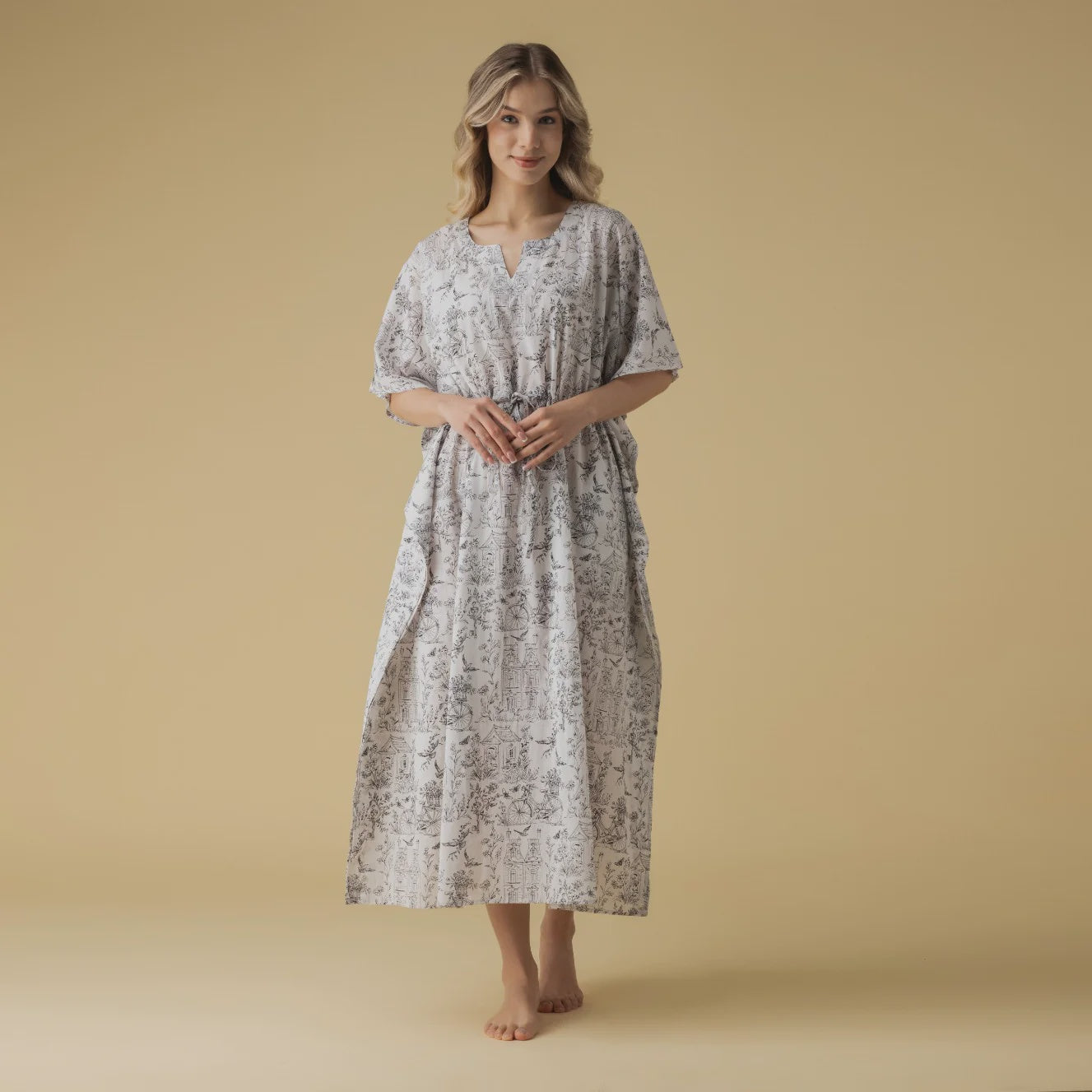 Toile Cotton Caftan