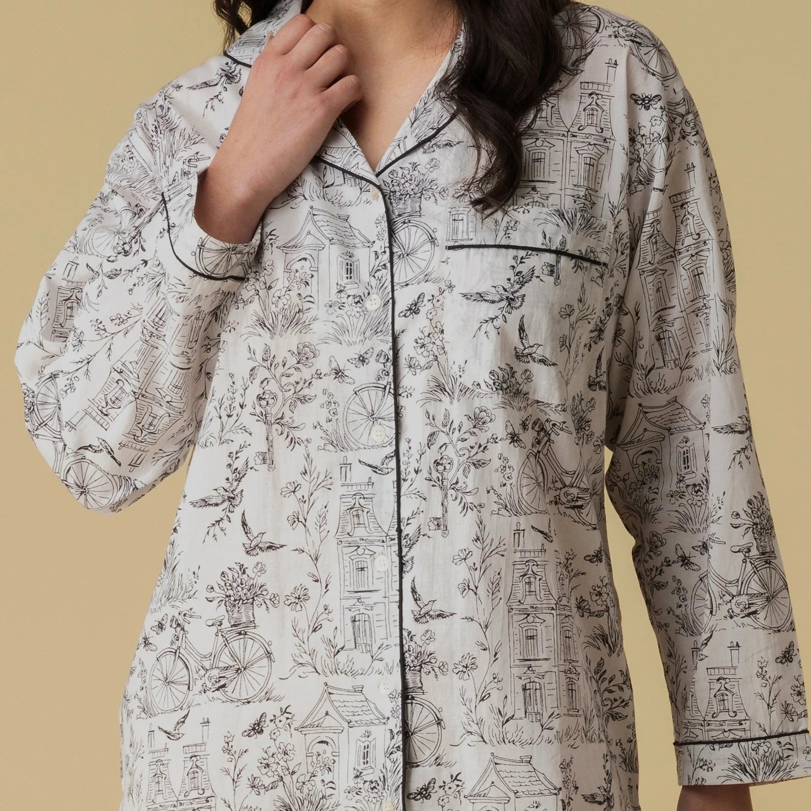 Toile Cotton Nightshirt