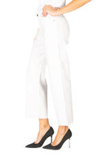 Malibu High Wide Leg Crop - Ivory