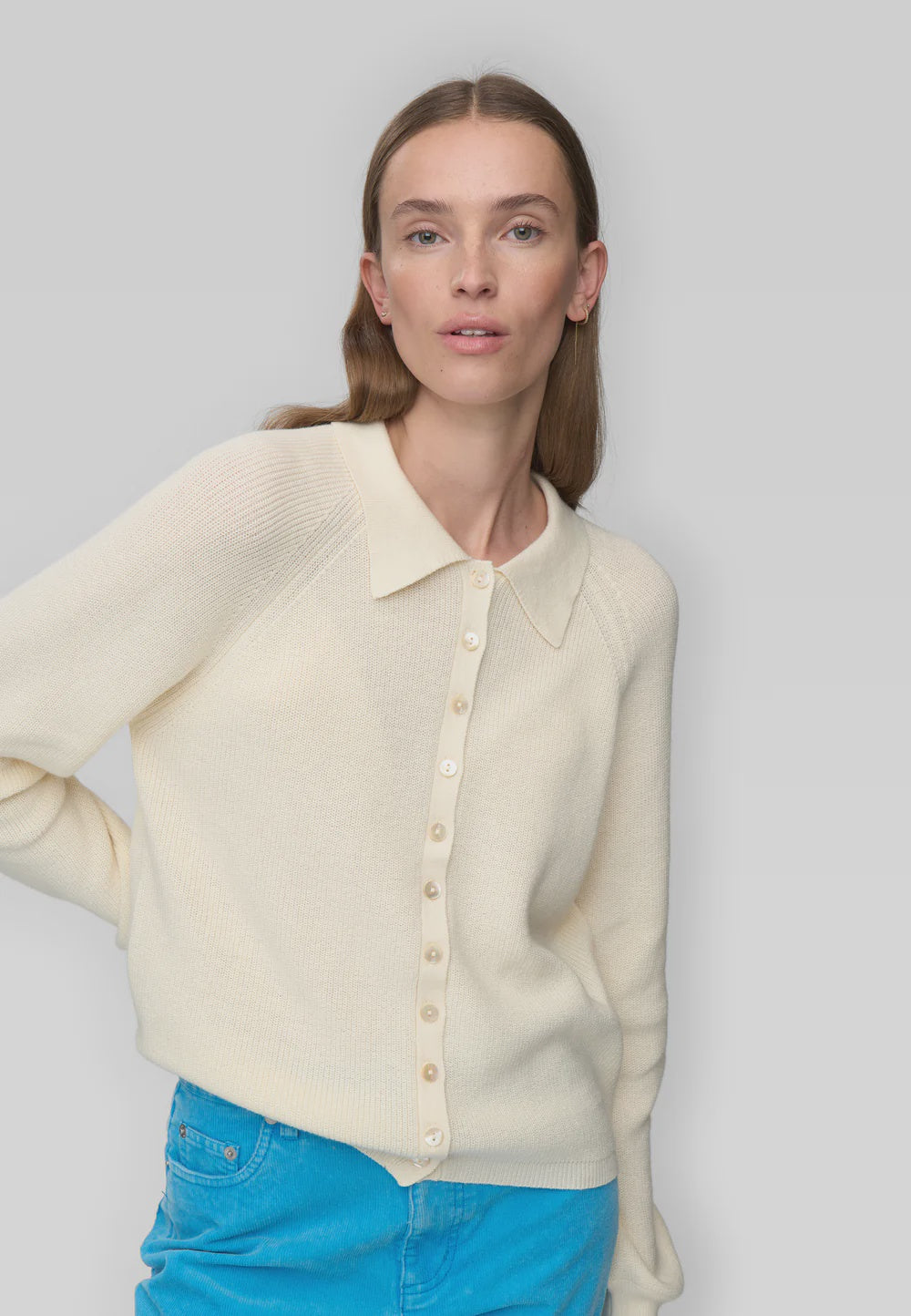 Regina Cotton Cashmere Cardigan