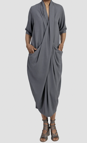 Liri Twist Dress - Quarry
