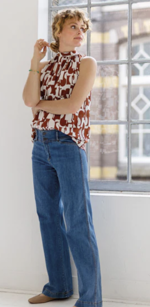 Pecan Sleeveless Top