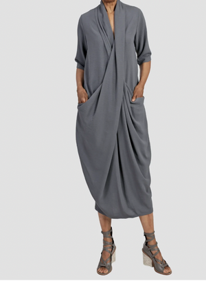 Liri Twist Dress - Quarry