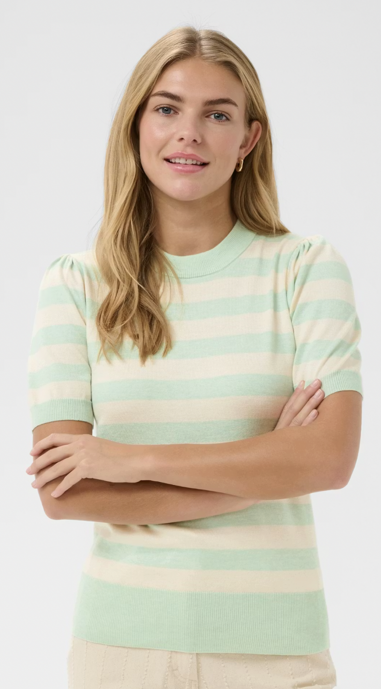 Mila SS Block Stripe Pullover