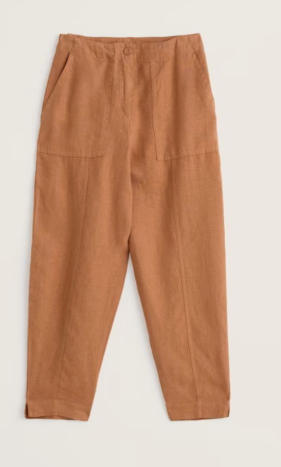 Saltings Linen Cropped Pants