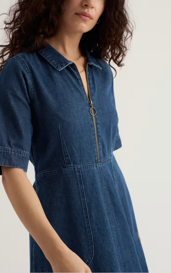 Gwenter Denim Midi Dress