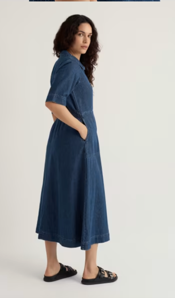 Gwenter Denim Midi Dress