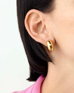 Tome Hoops - Medium Gold