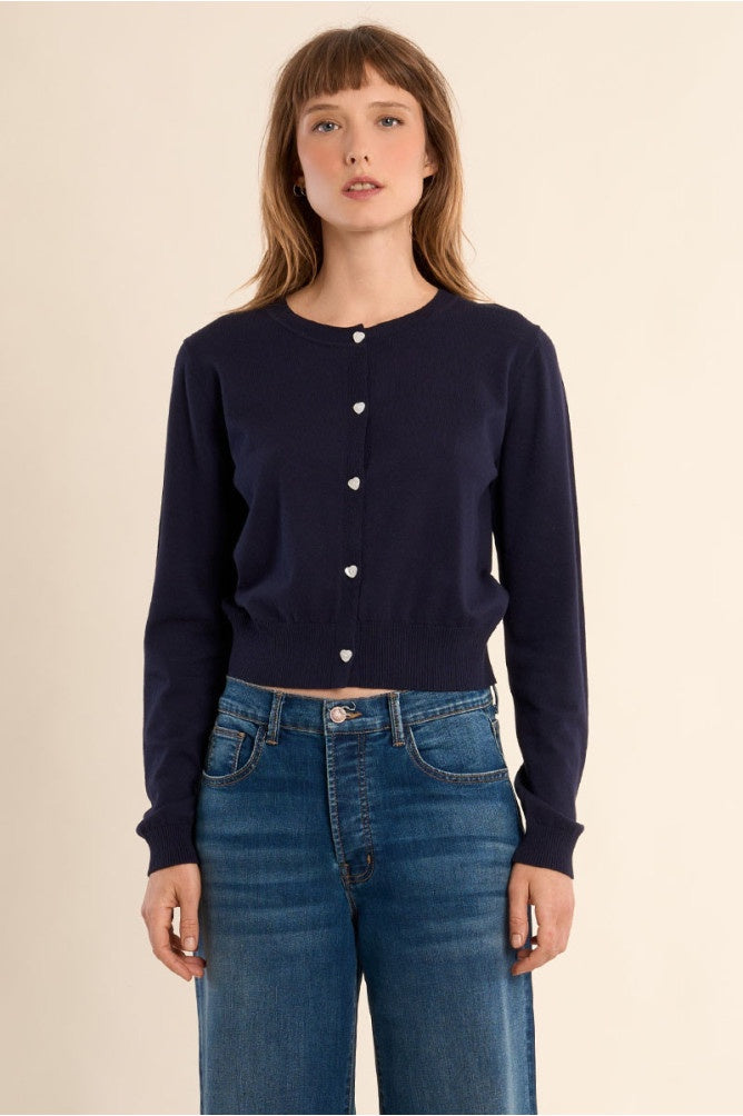 Heart Button Cardigan