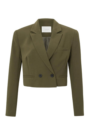Cropped Double Breasted Blazer
