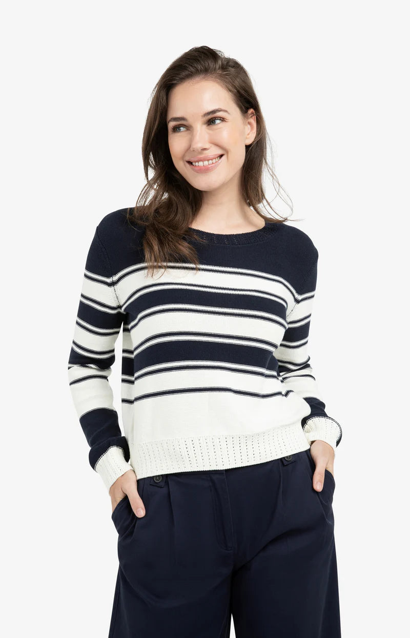 Knitted Sweater with Stripes