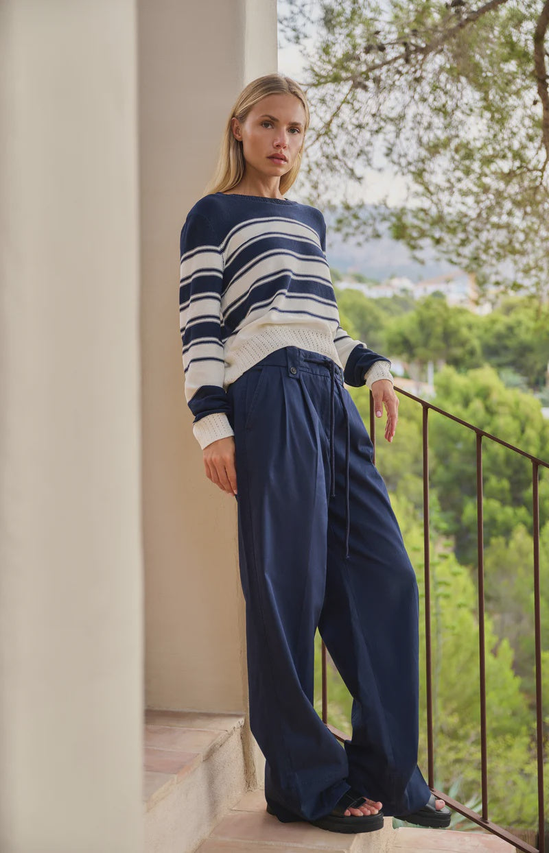 Knitted Sweater with Stripes