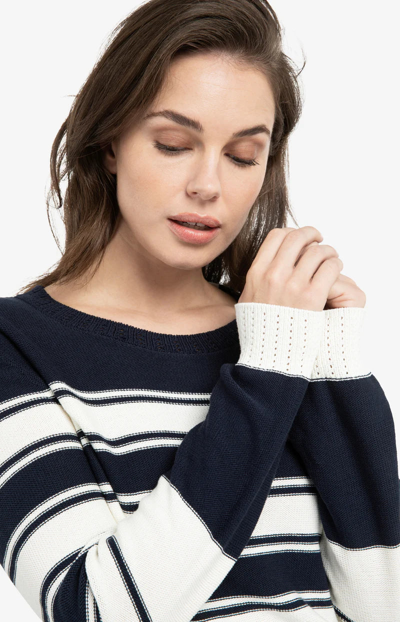 Knitted Sweater with Stripes