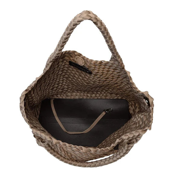 London Woven Large Tote - Buff