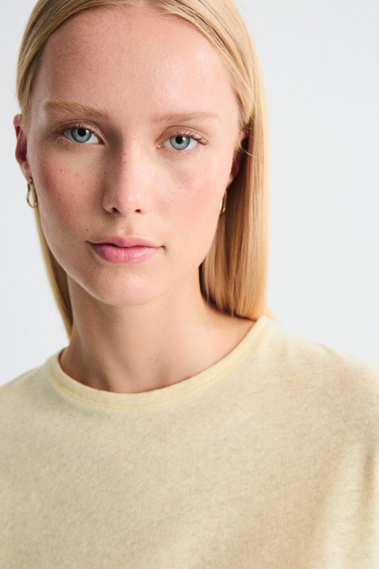 Luzara Cotton/Linen Cap Sleeve Tee