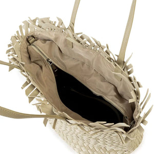 Vulcan Large Fringe Woven Tote