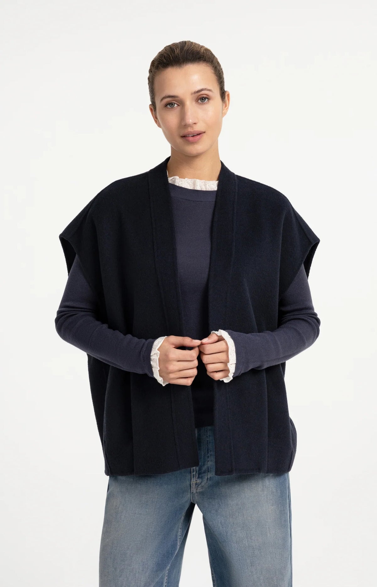 Oversized Wool-Mix Body Warmer