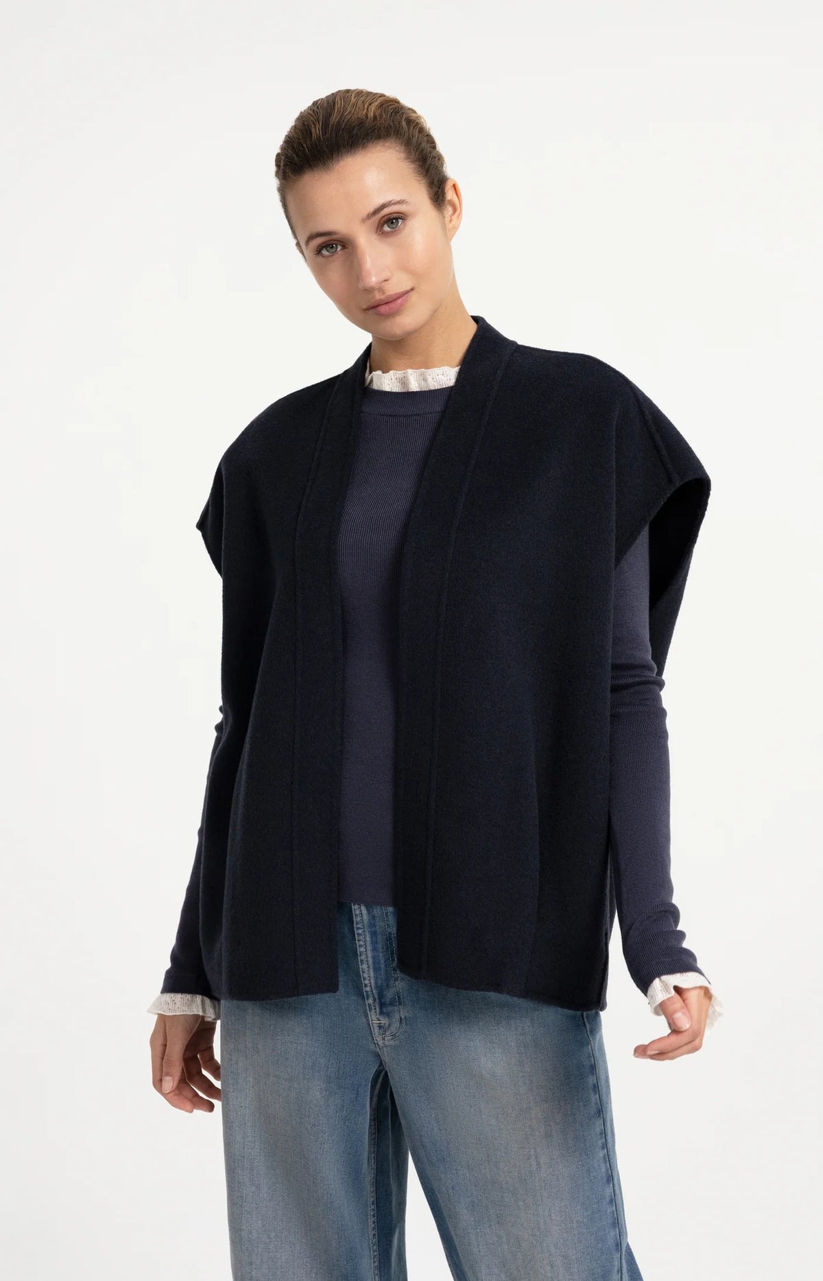 Oversized Wool-Mix Body Warmer