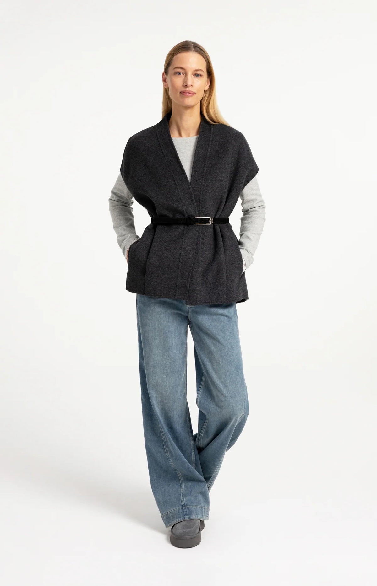 Oversized Wool-Mix Body Warmer