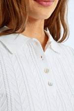 Cable Knit Polo
