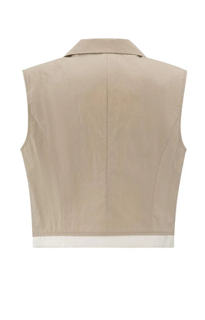 Sleeveless Cotton Gilet