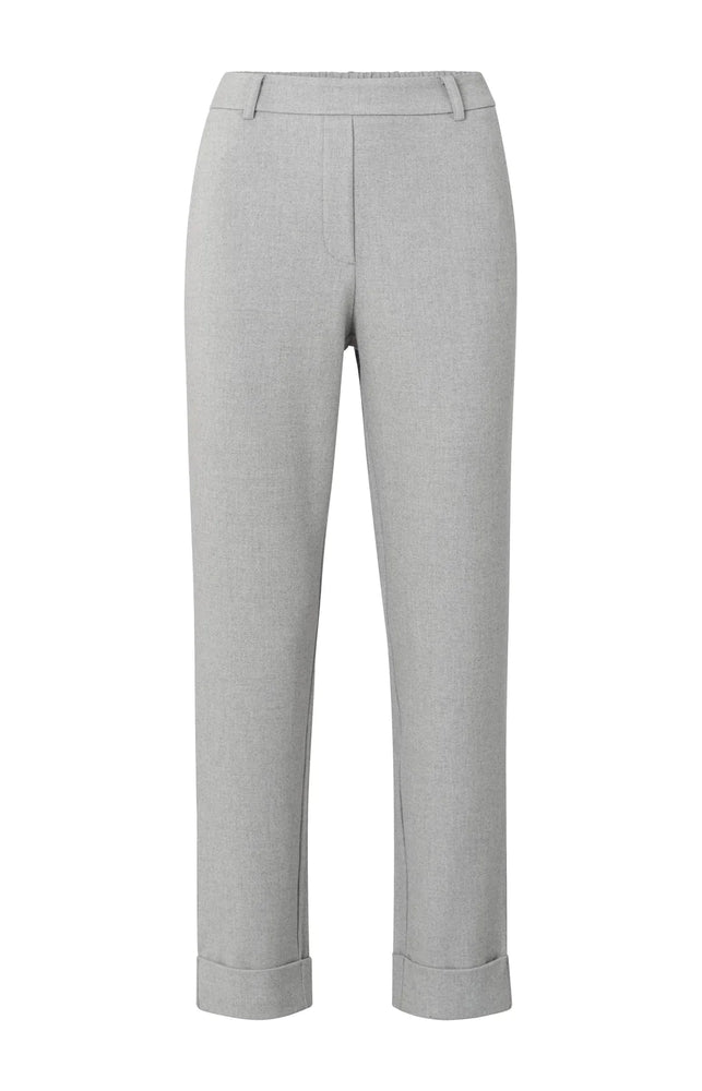 Soft Straight Pant - Mid Grey Melange