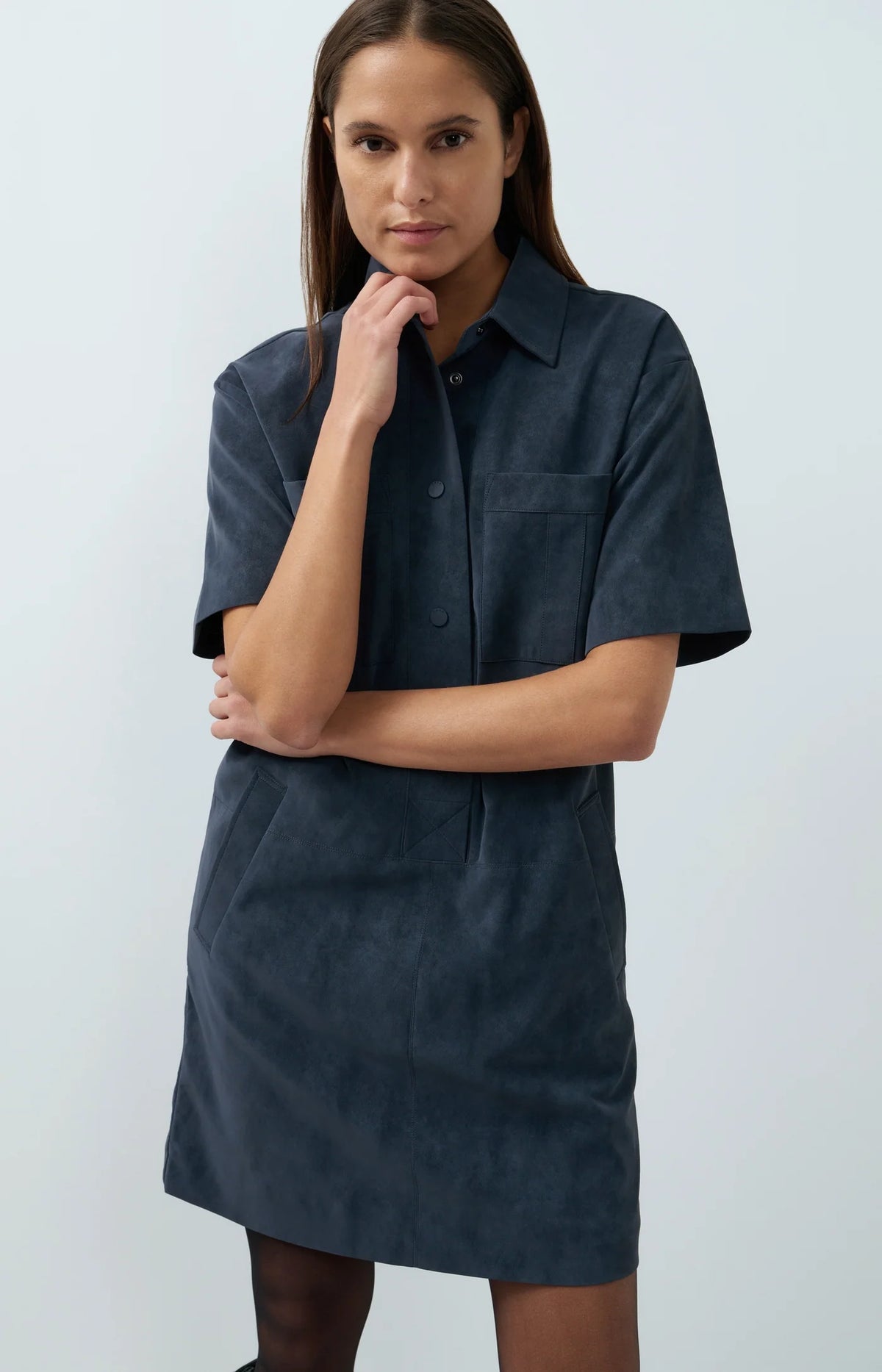 Suedine Dress