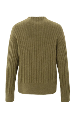 Rib High Neckline Sweater