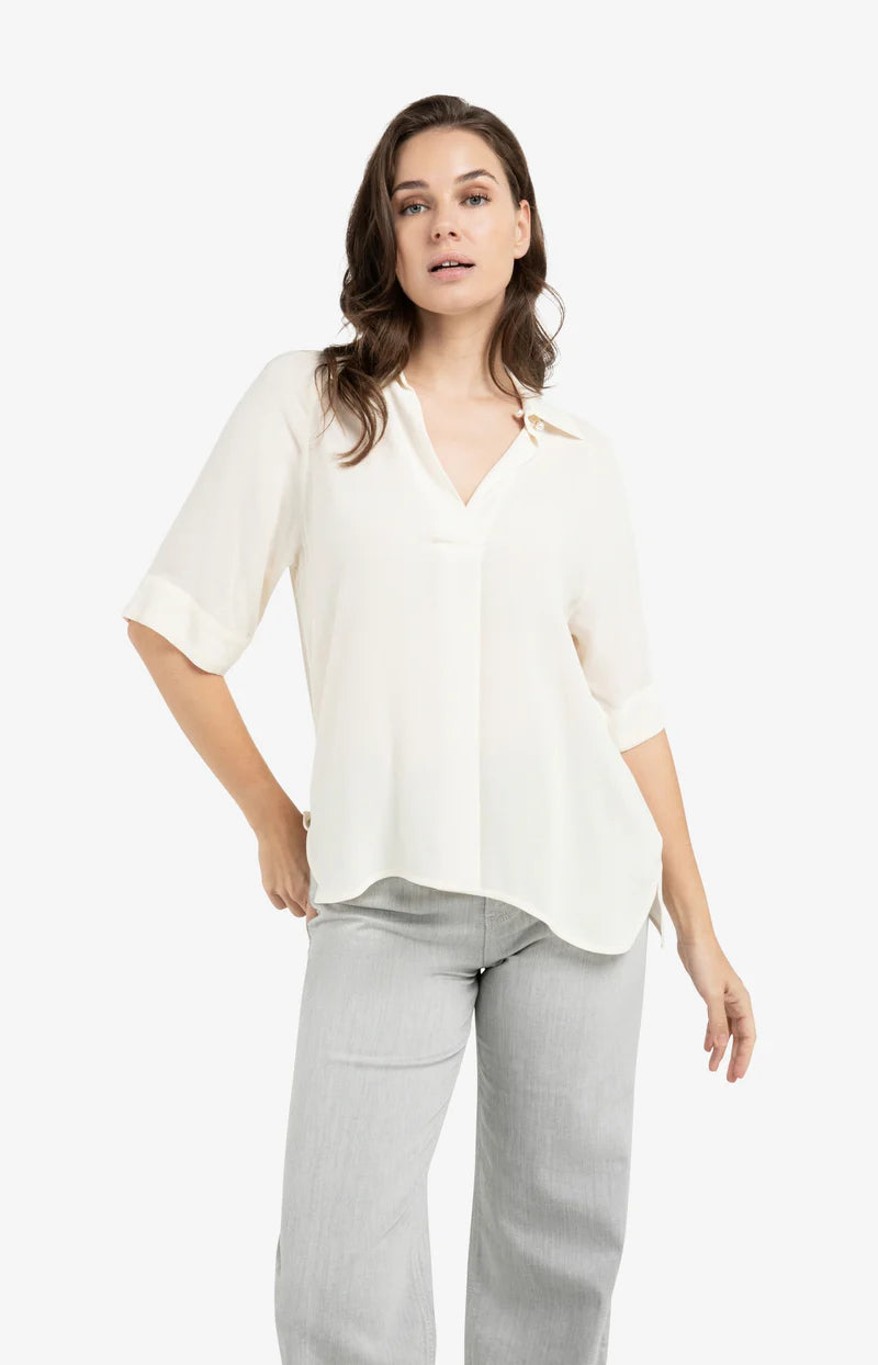 Short Sleeve Raglan Sleeve Blouse