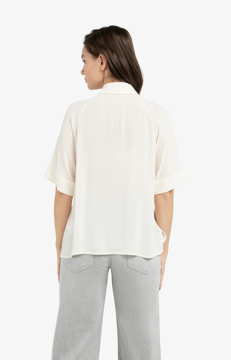 Short Sleeve Raglan Sleeve Blouse