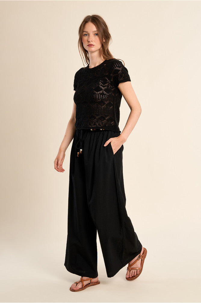 Beaded Drawstring Pants