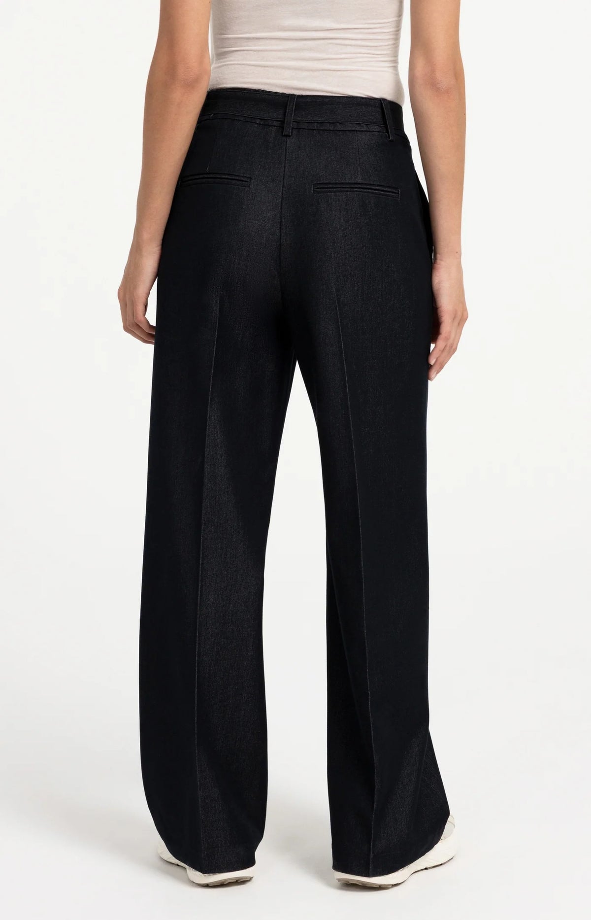 Woven Wide Leg Trousers w Belt