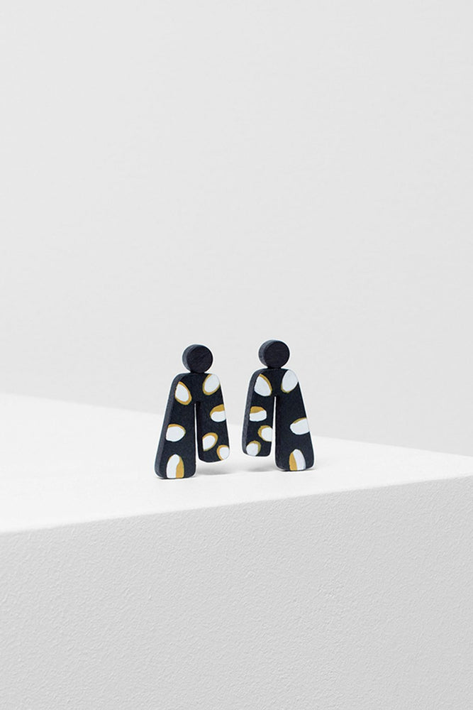 Painted Poppy Earring