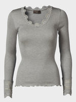 Benita Silk Lace Long-Sleeve