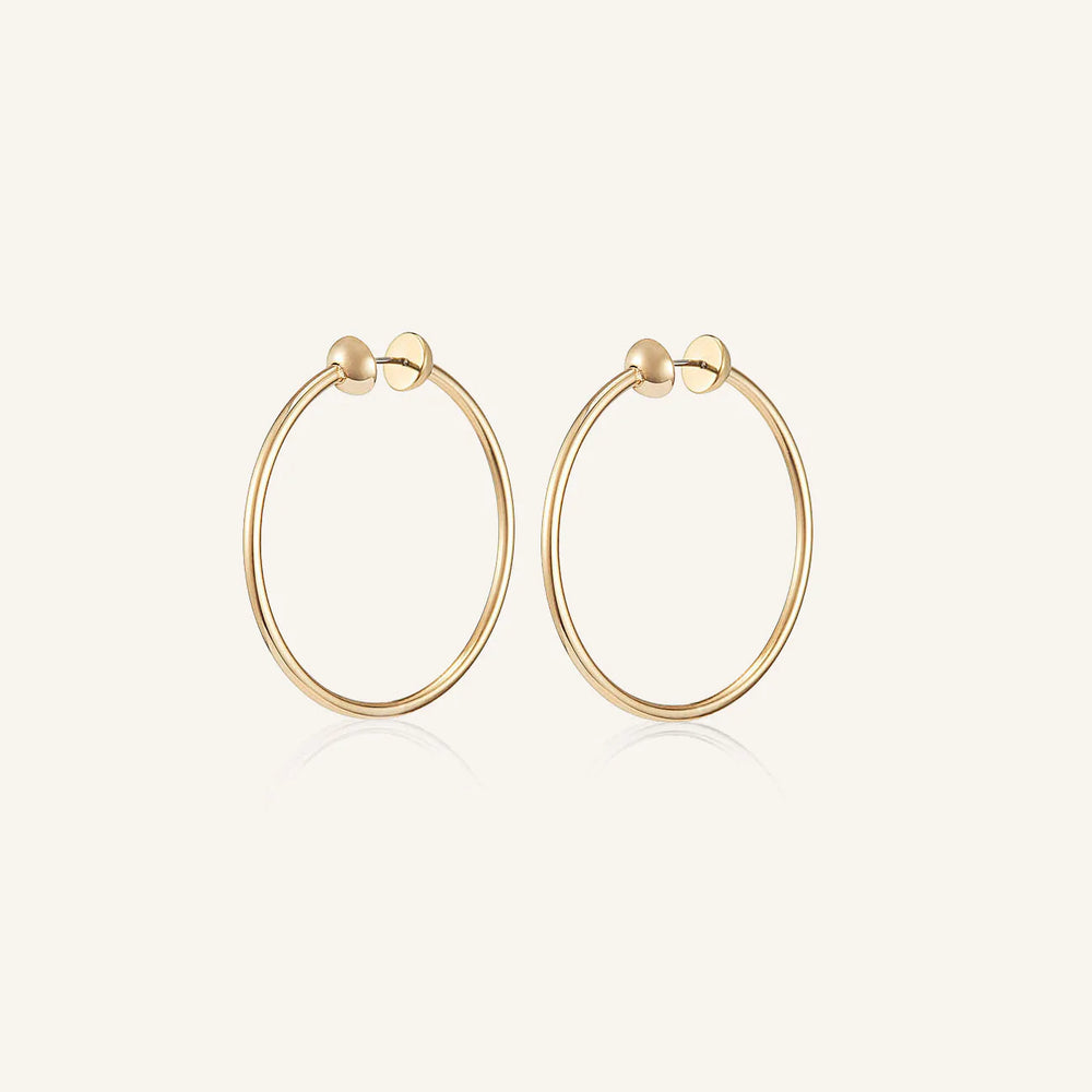 Small Icon Hoops - Gold