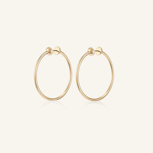 Small Icon Hoops - Gold