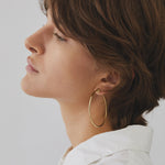 Medium Icon Hoops - Gold