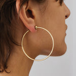 Medium Icon Hoops - Gold