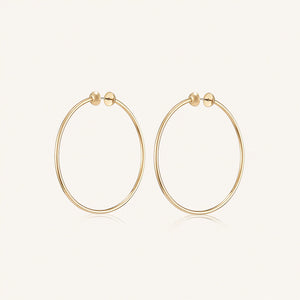 Medium Icon Hoops - Gold