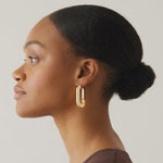 Mega U-Link Earrings - Gold