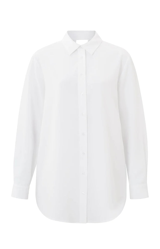 White Blouse with Twisted Back Detail